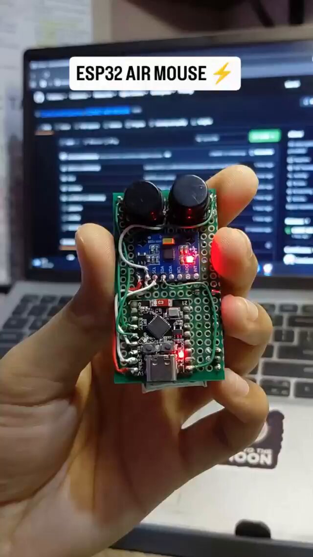 COMET ESP32-C3 air mouse prototype